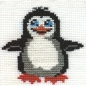 Набор для вышивания "Пингвин" пяльцы, 6 цветов ниток, игла инфо 2336e.