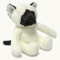 Белый котенок с магнитами в лапках Мягкая игрушка, 15 см Серия: Котята с магнитами в лапках инфо 454i.
